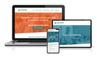 Evoking Insights website shown on laptop, tablet and phone Evoking Insights website shown on laptop, tablet and phone