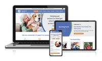 One Health Organization website shown on laptop, tablet and phone One Health Organization website shown on laptop, tablet and phone